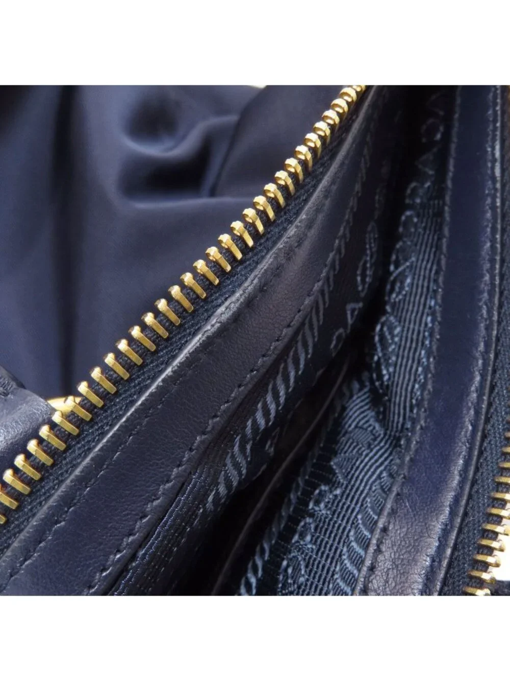 Prada Logo 2-Way Handbag Nylon